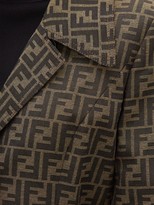 Thumbnail for your product : Fendi Ff-jacquard Belted Canvas Trench Coat - Brown Multi