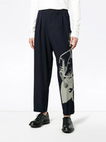 Thumbnail for your product : Yohji Yamamoto Printed tailored trousers