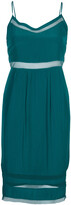 Thumbnail for your product : Elizabeth and James Sea Green Mesh Insert Sleeveless Dress XS