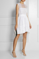 Thumbnail for your product : Alberta Ferretti Silk-organza and broderie anglaise cotton dress