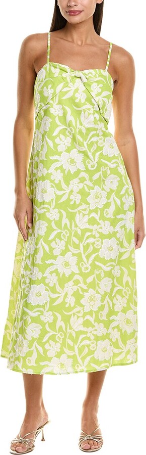 Flora Bea NYC Kienna Linen-Blend Midi Dress