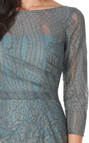 Thumbnail for your product : JS Collections Metallic Floral Illusion Lace Pencil Cocktail Dress