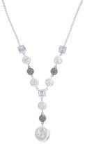 Thumbnail for your product : Judith Jack Cubic Zirconia & Pearl 'Y' Necklace