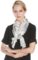 Thumbnail for your product : Calvin Klein neutral 'Cabana' stripe scarf