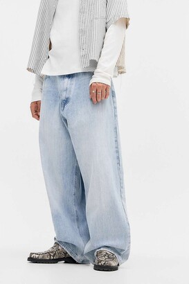 Jaded London Leopard Print Colossus Jeans - Black 28 at