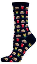 Thumbnail for your product : Hot Sox Hamburger and Fries Print Trouser Socks