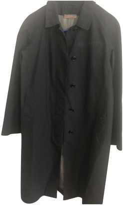 Prada Black Cotton Trench Coat for Women