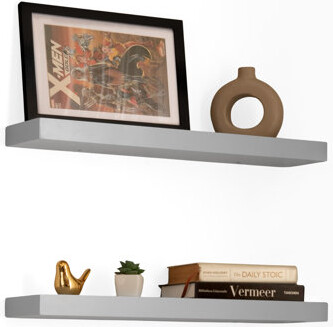 Gracie Oaks Sporgh 2 Piece Pine Solid Wood Floating Shelf