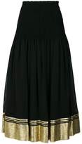 Chloé flared contrast trim skirt 