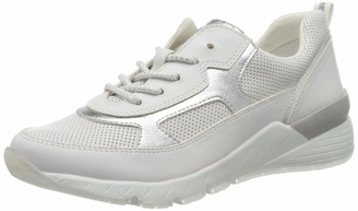 marco tozzi silver trainers