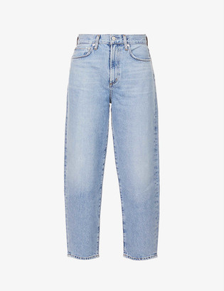 AGOLDE Balloon tapered mid-rise organic cotton denim jeans