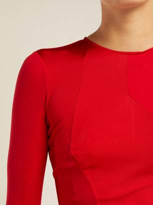 Esteban Cortazar Stretch Jersey Panelled Dress - Womens - Red