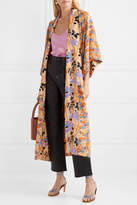 Thumbnail for your product : Stine Goya Nat Reversible Floral-print Silk Crepe De Chine Kimono
