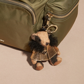 Thumbnail for your product : Burberry Thomas Bear Charm in Metallic Cape