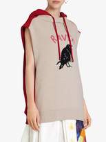 Thumbnail for your product : Burberry Raven Intarsia Sleeveless Hoodie