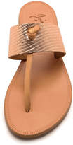 Thumbnail for your product : Joie a la Plage Nice Metallic Thong Sandals