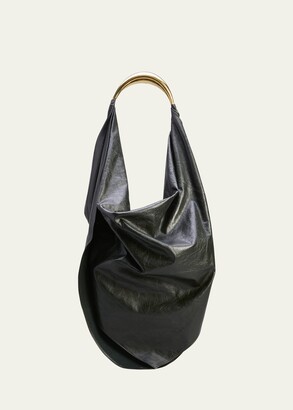 The Row Large Nylon Slouchy Convertible Banana Bag in Blue