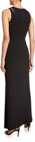 Thumbnail for your product : Parker Black Ella Sleeveless Stretch Crepe Gown w/ Crystal Trim