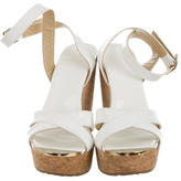 Thumbnail for your product : Jimmy Choo Patent Leather Platform Wedges