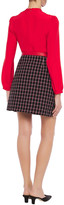 Thumbnail for your product : Claudie Pierlot Checked Cotton-blend Tweed Mini Skirt