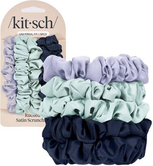 Kitsch Ruched Satin Scrunchies Scrunchie Garden Bouquet