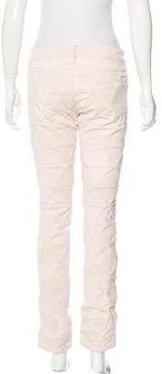 Isabel Marant Quilted Mid-Rise Jeans