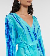 Thumbnail for your product : Anna Kosturova Tie-dye silk maxi dress