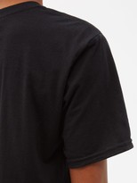 Thumbnail for your product : Art School Logo-print Slashed Cotton-jersey T-shirt - Black White