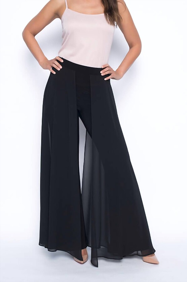 Frank Lyman Pant With Overlay - 198256 in Black - ShopStyle