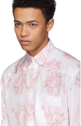 Givenchy White Archive Flower Print Shirt