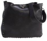 Thumbnail for your product : Valentino black leather studded shoulder bag