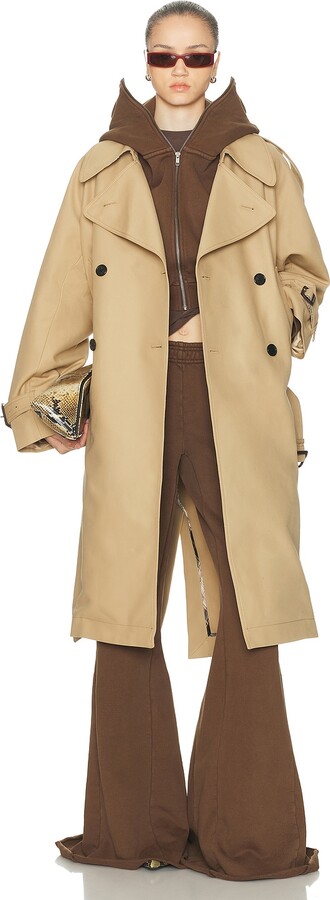 Acne Studios Olu Trench Coat in Beige