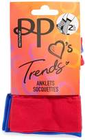 Thumbnail for your product : Pretty Polly Stars & Stripes Ankle Socks - Pack of 2