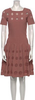 Polka Dot Print Knee-Length Dress 