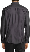 Thumbnail for your product : Public School Striped-Sleeve Sport Shirt, Gray