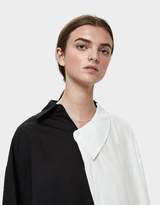 Thumbnail for your product : Awake Contrast Asymmetric Shirt in Black/White