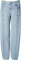 Thumbnail for your product : Theyskens' Theory Theyskens Theory Cotton Poltan Jeans in Frosted