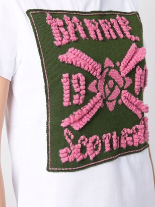 Barrie embroidered cotton T-Shirt