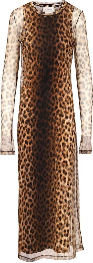Sportmax Spxesordio Animal-Printed Dress