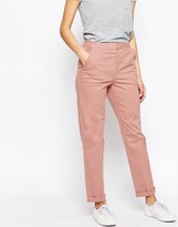 Thumbnail for your product : ASOS Casual Chino Trousers With Roll Hem
