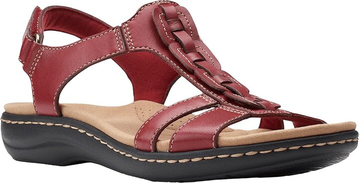 Clarks Laurieann Kay (Red Leather) Women's Shoes - ShopStyle Sandals