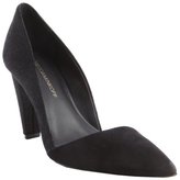 Thumbnail for your product : Rebecca Minkoff black suede and embossed leather 'Abel' d'Orsay pumps