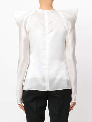 Thierry Mugler structured epaulette detail top