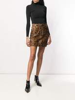 Thumbnail for your product : Alexander Wang leopard mini skirt