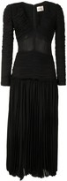 Thumbnail for your product : KHAITE The Mary pleated georgette dress