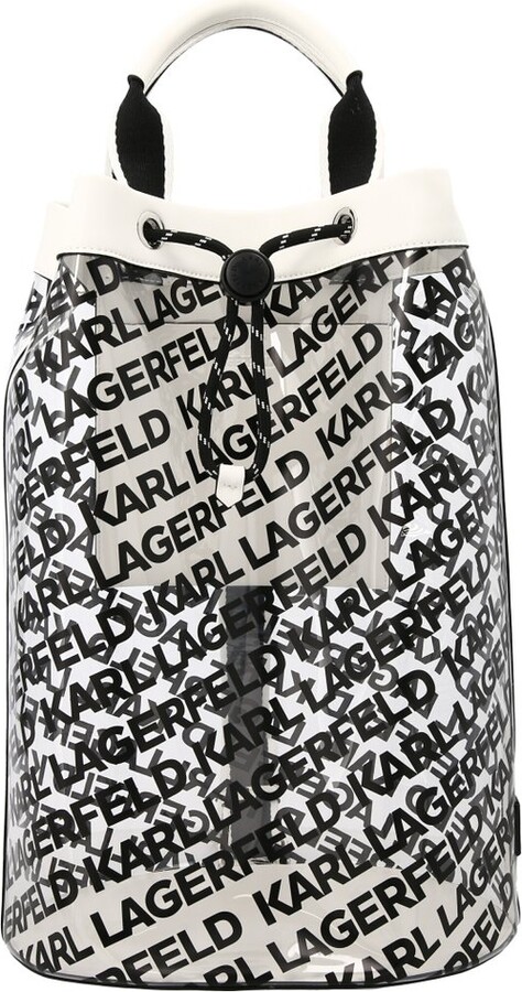 Karl Lagerfeld Adele Allover Karl Backpack in White