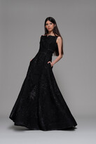 Thumbnail for your product : Isabel Sanchis Fidenza Sleeveless A-Line Gown