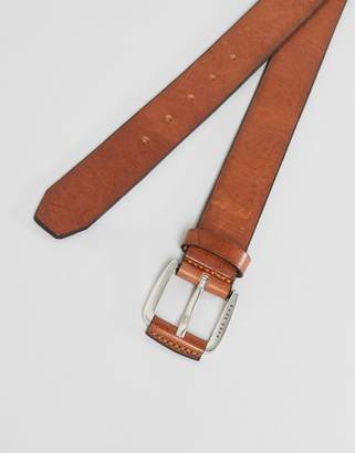 BOSS Jago Leather Belt in Tan