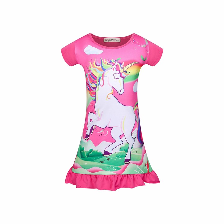 Kissi Generic Unicorn Nightgowns for Girls Princess Pyjamas Nightdress ...