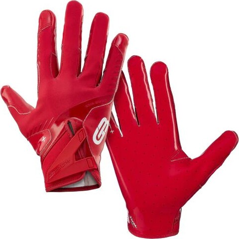 Grip Boost Adult Solid Stealth 6 Football Gloves, Men's, Small, Yellow